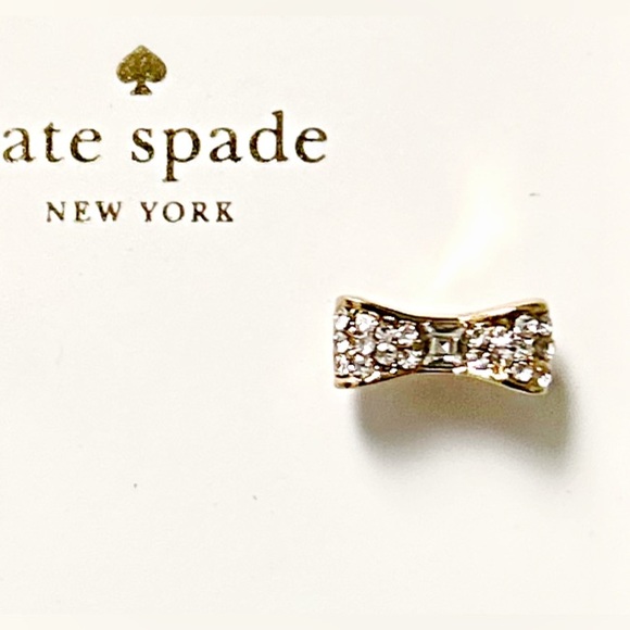 *NEW* Kate Spade Sparkling Gold Bow Earrings - Picture 4 of 4